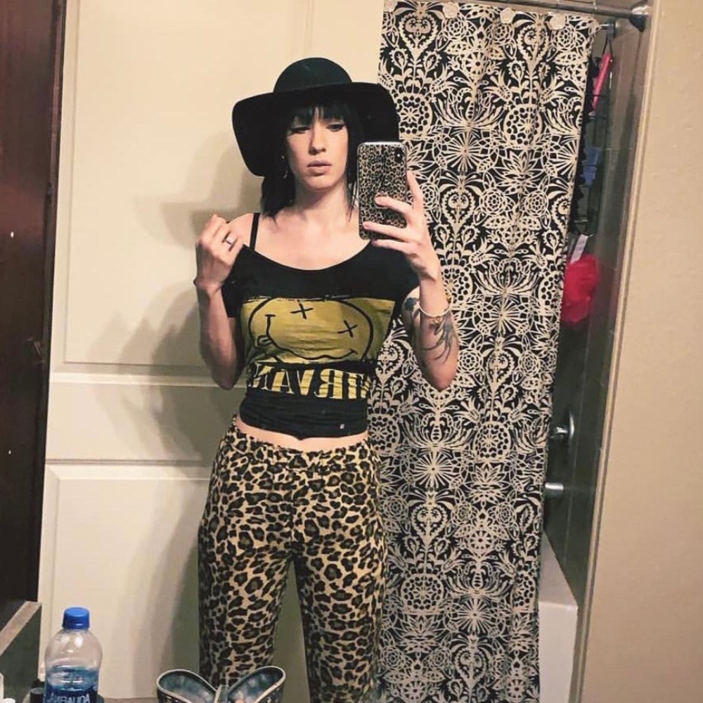 Leopard print pants